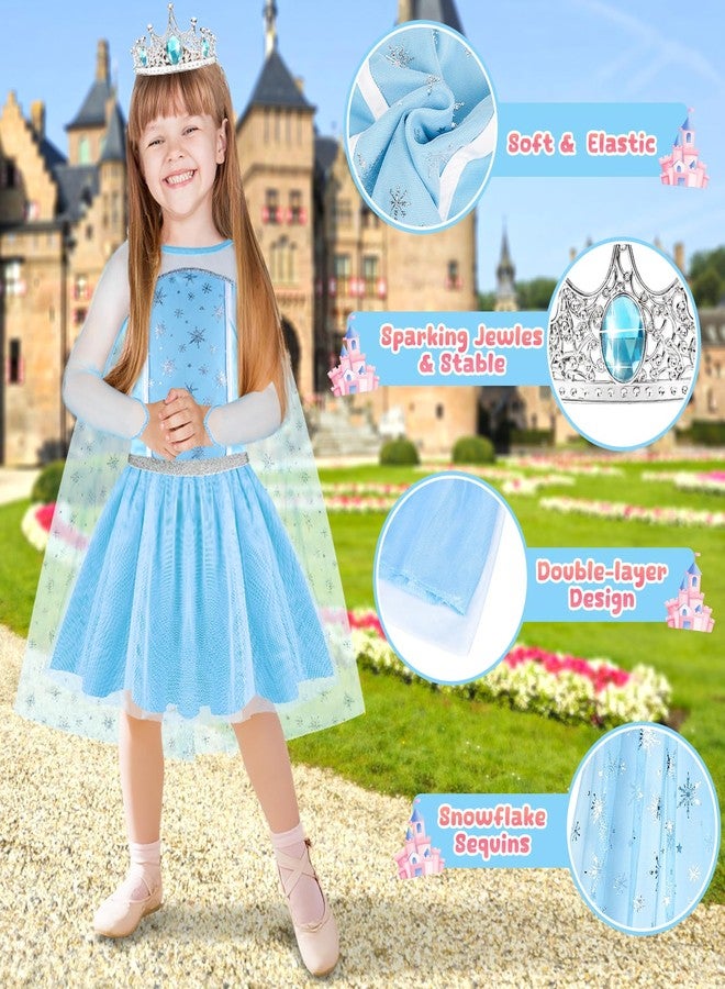 EULRGAUS Princess Dress Up, Toddler Dress Up with Princess Costumes and Toys, Butterfly & Unicorn Dress with Fairy Wings, Pretend Play for Toddlers 3-6, Halloween Christmas Birthday Gift for Kids - Image 3